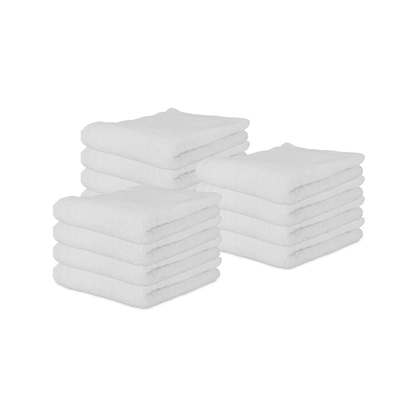 Ensemble de 12 essuie-mains Arkwright, Blanc