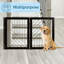 Barrière pour chien autoportante PETMAKER - Clôture intérieure pliable à 3 panneaux - 138,4 x 60 cm - Barrière pour escaliers, corridors ou portes (noir)-126452251-111706780-126452248
