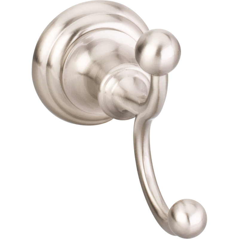 Fairview Wall Mounted Conventional Robe Hook, Satin Nickel