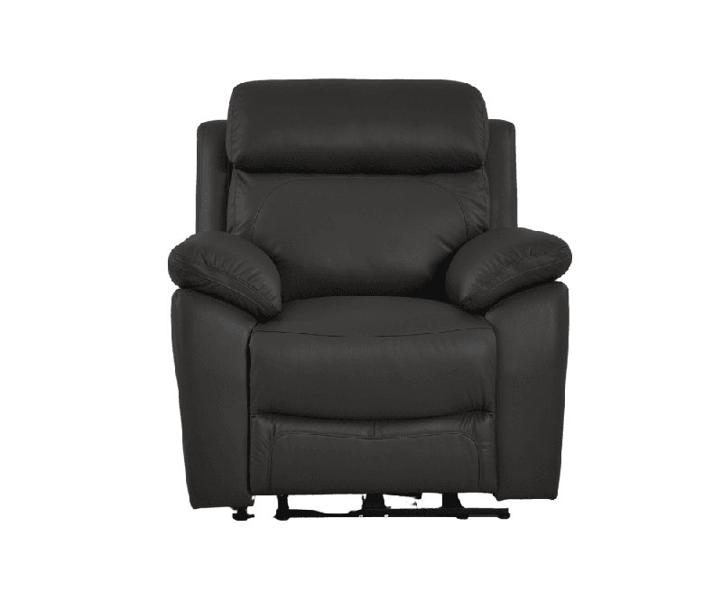 Cesiro Genuine Leather Electric Power Recliner Armchair, Grey