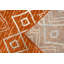 Tapis rouille à motif géométrique Siguna-1955447184