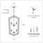 Chaîne réglable de style lustre classique de style lanterne classique (ampoule non incluse)-2128972807-2128972806