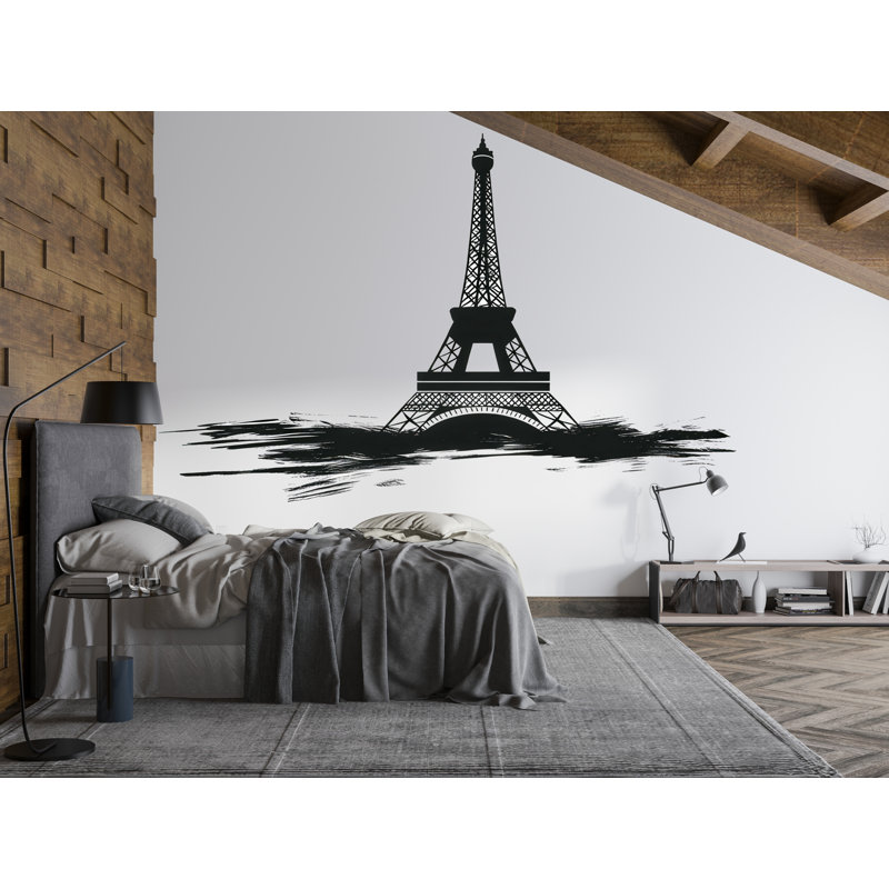 Décalcomanie murale Tour Eiffel, autocollant mural Paris, tour, décoration de chambre à coucher française, murale thème voyage, 171 g