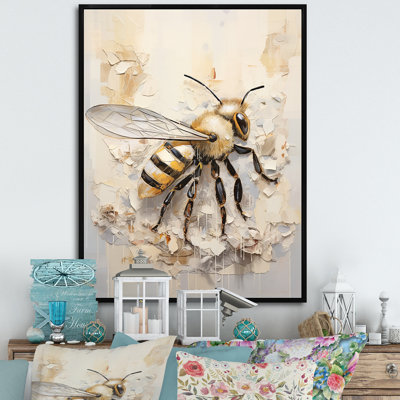 Minimalisme «Buzzing Bee I» sur toile