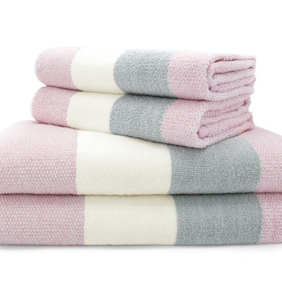 Weston 100% Cotton Stripe - 4Pc Towel Bale Set