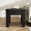 Natural Solid Wood End Table With Diamond Pastoral Pattern Inlay Design, Concealed Handle Drawer Nightstand -452198324