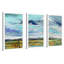 «Marsh Skies» par Carol Hallock - peinture encadrée 3 pièces-1840923320