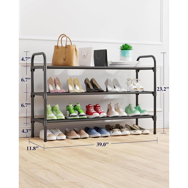 Très grand porte-chaussures amovible noir