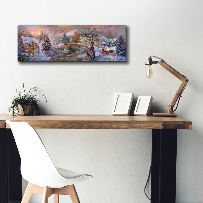  «To Grandmas House We Go» par Nicky Boehme, art mural sur toile, 36 po x 12 po