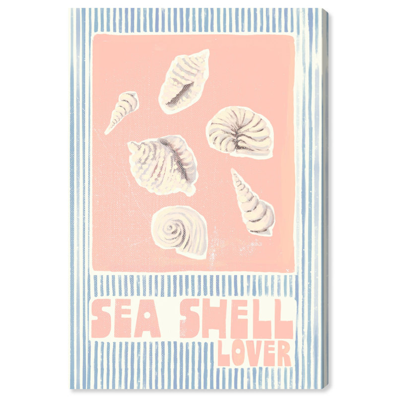 «Sea Shell», reproduction d'art sur toile par Art Remedy, H 24 po x l 16 po, Toile tendue