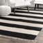 Tapis noir / beige en coton Prisco-1395126728