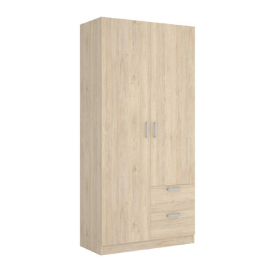 2 Door Manifactured Wood Wardrobe