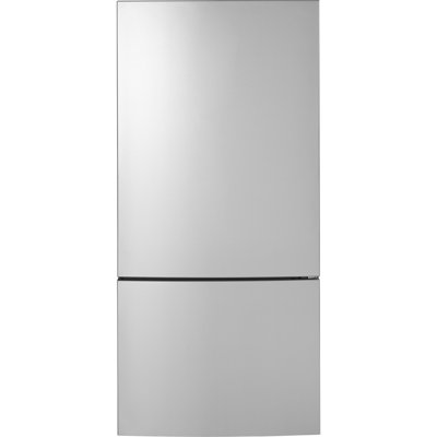 GE Appliances 33" 17.7 Cubic Feet Energy Star Smudge-Resistant Built-in Bottom Freezer Refrigerator