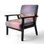 Lever de soleil sur la plage avec ciel dramatique XIX - Chaise d'appoint rembourrée nautique et côtière et fauteuil-1896099872