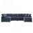 Chenille bleu foncé est en rupture de stock