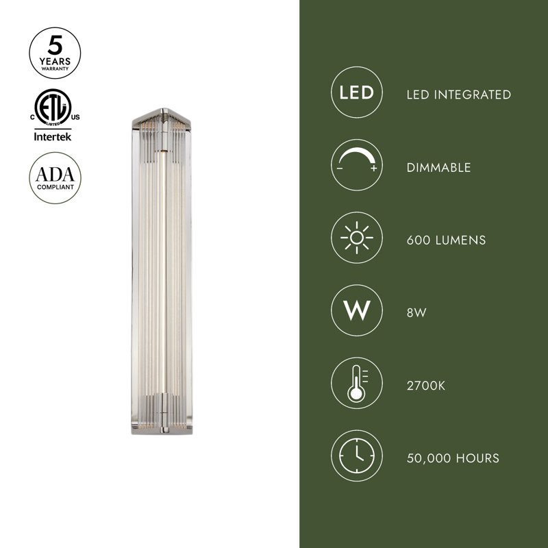 Sabre 1 - Light LED Bath Bar, Urban Bronze