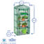 Harbour Housewares - 4-Tier Polytunnel Greenhouse - Green
