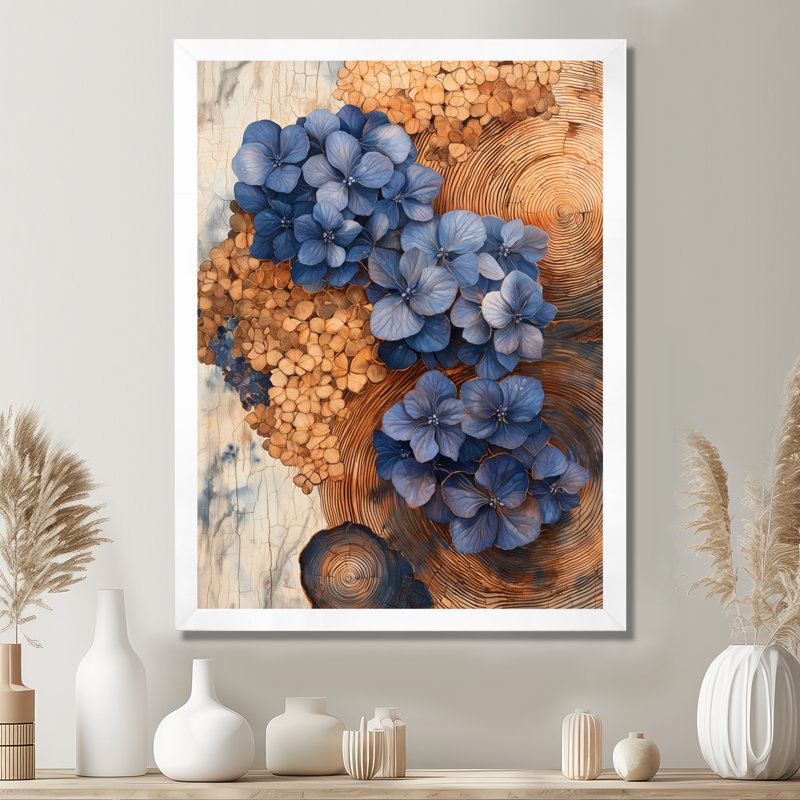 Anne - Floral Wall Decor, Reproduction encadrée d'une seule photo, H 20 po x l 12 po, Blanc