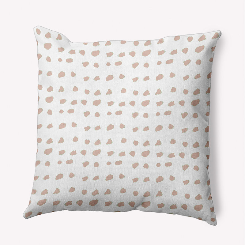 Coussin décoratif en polyester intérieur / extérieur, H 18 po x l 18 po, Carré