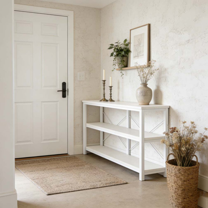 Console Table,Sofa Table, White