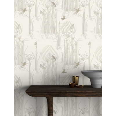 Rouleau de papier peint floral L 33 pi x l 20,5 po Yuki Osada
