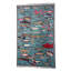 Fish Design Wool Area Rug