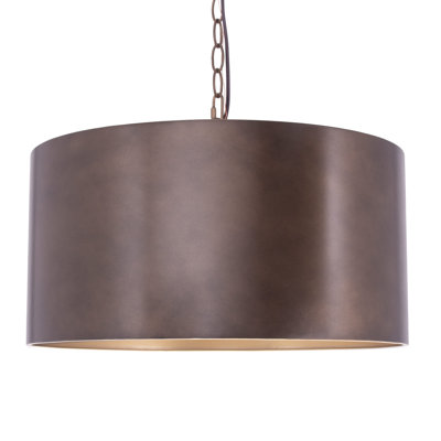 Luminaire suspendu tambour 1 lumières unique Harlan