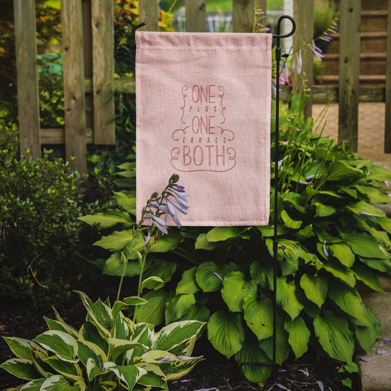Double Sided 15'' H x 11'' W Polyester Valentine's Day Garden Flag