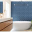 Carrelage mural Subsplash en verre lustré 3 po x 6 po Metro