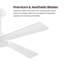 Ventilateur de plafond standard à 4 pales en bois massif avec fixation à la tige vers le bas et ensemble d'éclairage-98014258-98014221-98014222
