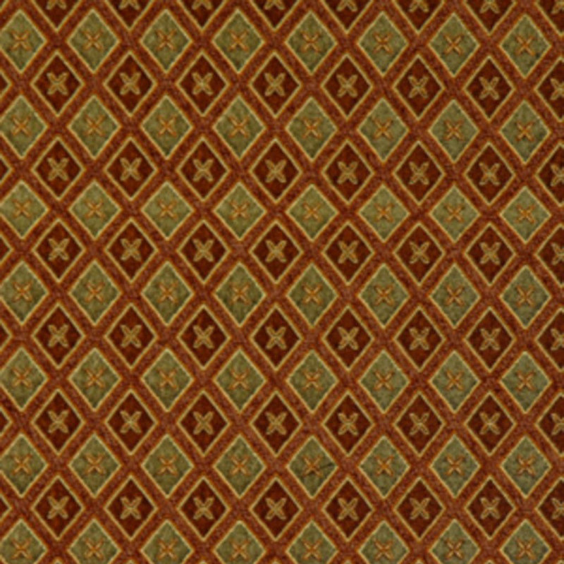 Allure Fabric, Red/Green