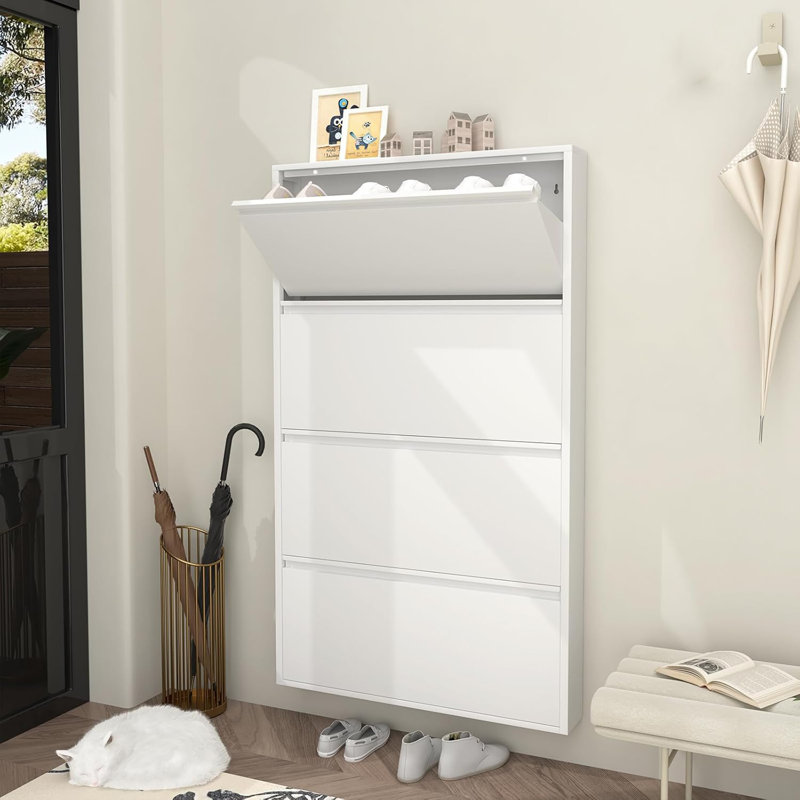 Wall Mounted Metal Shoe Rack