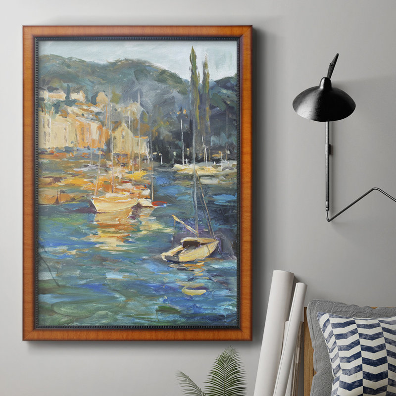 Toile encadrée de qualité supérieure Tropical Stems II - prête à être accrochée, H 20 po x l 16 po x P 2,5 po
