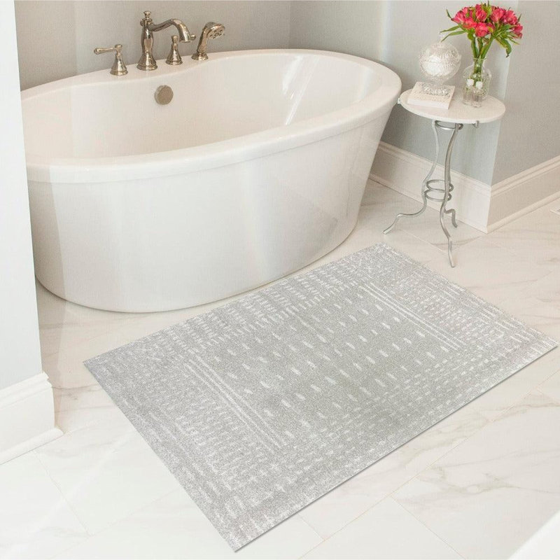 Stitches Medium Washable Floor Mat, 28" W x 47" L