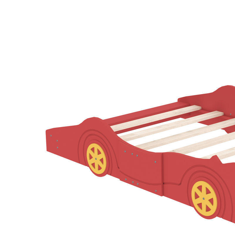 Lit plateforme double Connerton par Zoomie Kids, Rouge, Full