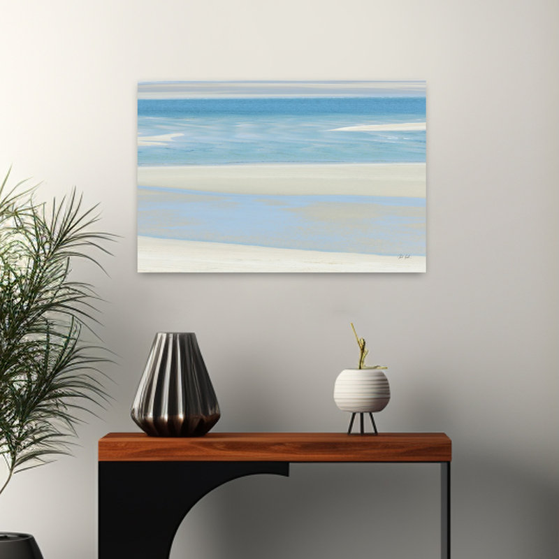 Serenity I, art côtier abstrait, H 16 po x l 24 po