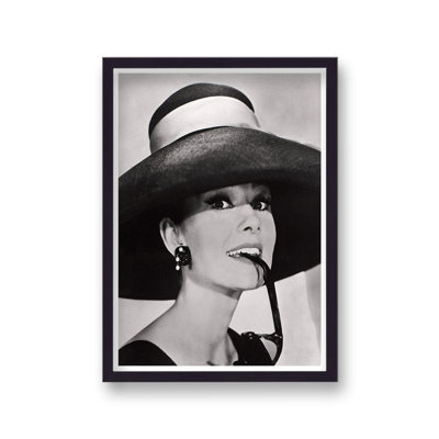Audrey Hepburn Breakfast at Tiffany's Publicity Shot 7 1 Piece Single Picture Frame Wall Art