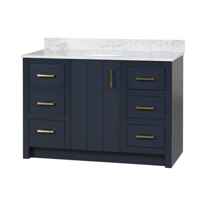 48'' Single Bathroom Vanity with Marble Top