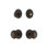 Grandeur Circulaire Rosette Entry Set with Circulaire Knob in Antique Pewter