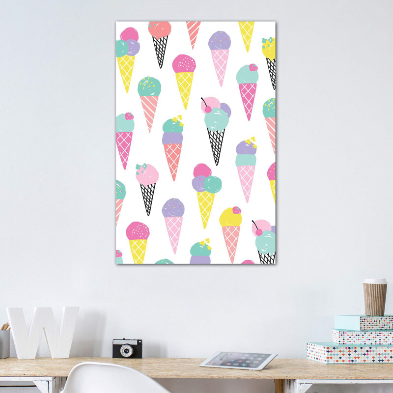 «Sunshine Vibes» par Angela Nikeas - impression d'art graphique, Pas de tapis, Toile tendue, H 48 po x l 32 po x P 1,5 po