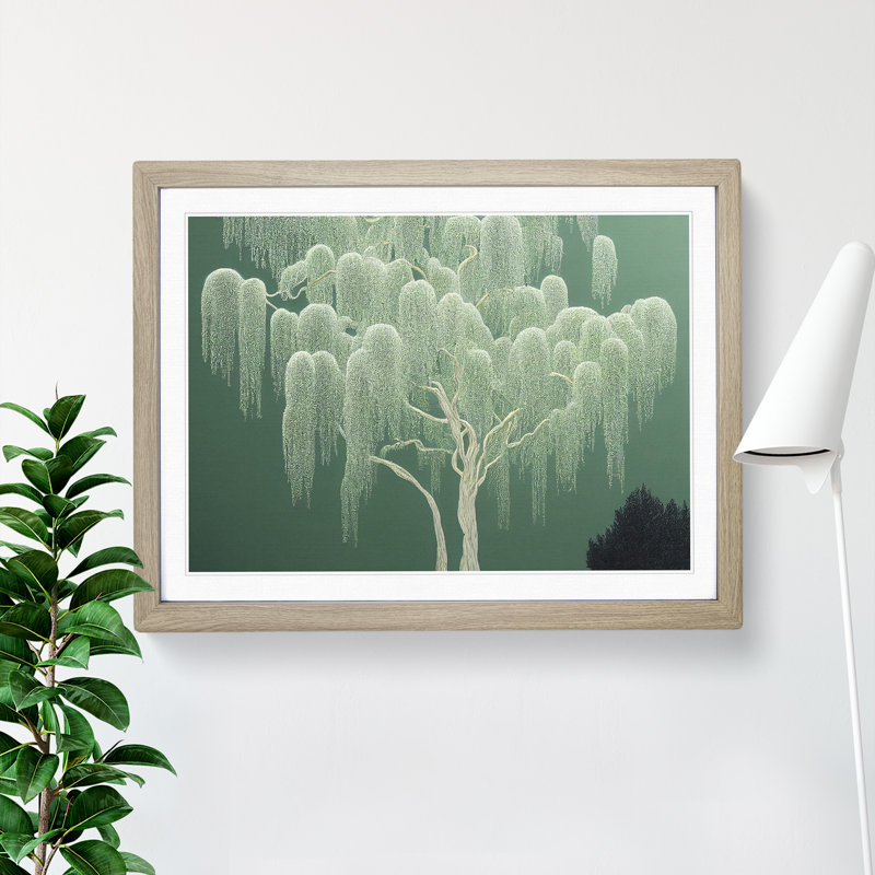 XH1022-9400X Unbelievable Weeping Willow Tree - Single Picture Frame Print, Oak Framed, 46cm H x 64cm W x 2cm D