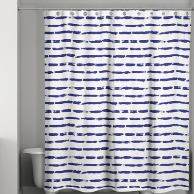  Rideau de douche rayé simple