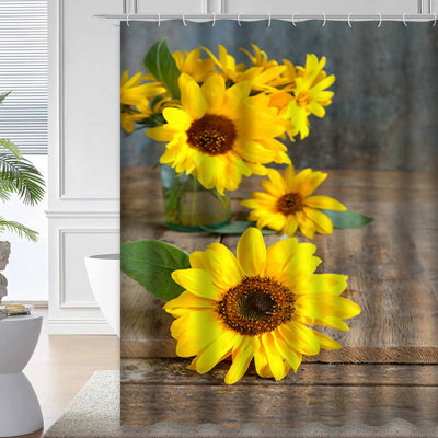 Magnifique toile de fond jaune avec 12 crochets