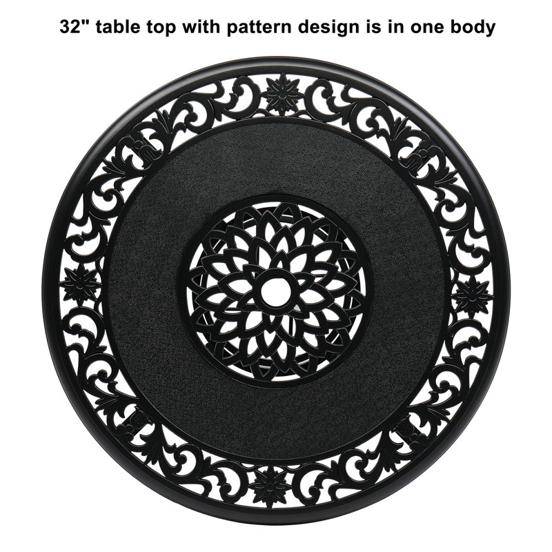 Table bistro ronde 32 po Ashaun