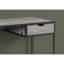 Bureau d'ordinateur, bureau personnel, ordinateur portable, tiroir de rangement, L 42 po, travail, stratifié, métal, contemporain, moderne-1155792256
