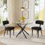 5-Piece Round Glass Dining Table Sets-1098992261