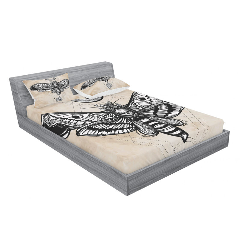 Microfiber Sheet Set, Queen Sheet Set with Fitted Sheet