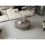 Élégante table basse ronde avec rangement caché et design cannelé-410572699-410572769