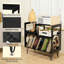 Manufactured Wood,Metal 78cm H Media Shelves-764543382