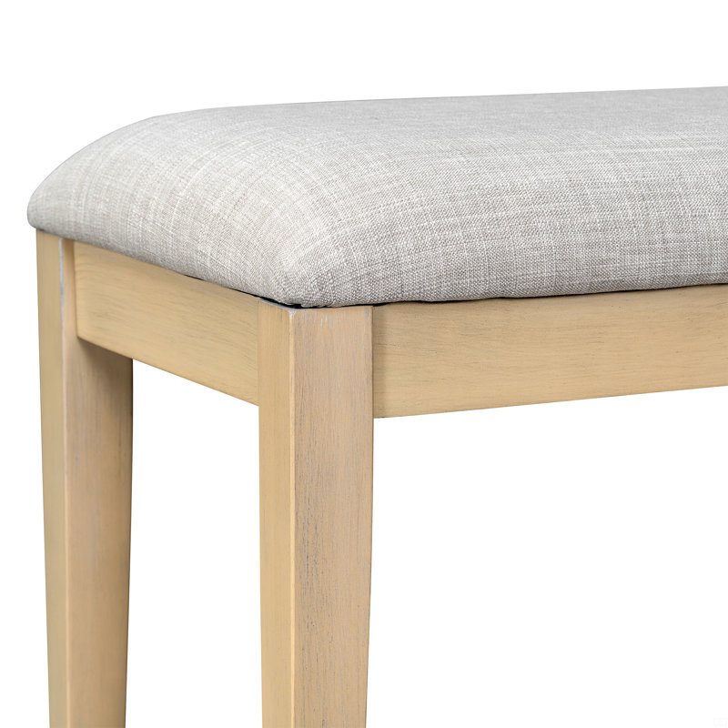 Ensemble de table de salle à manger extensible 78,1 pouces pour 6 personnes, Beige